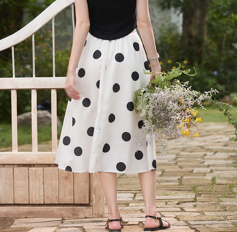High Waist Anti-exposure Pleated Midi Skirt 6