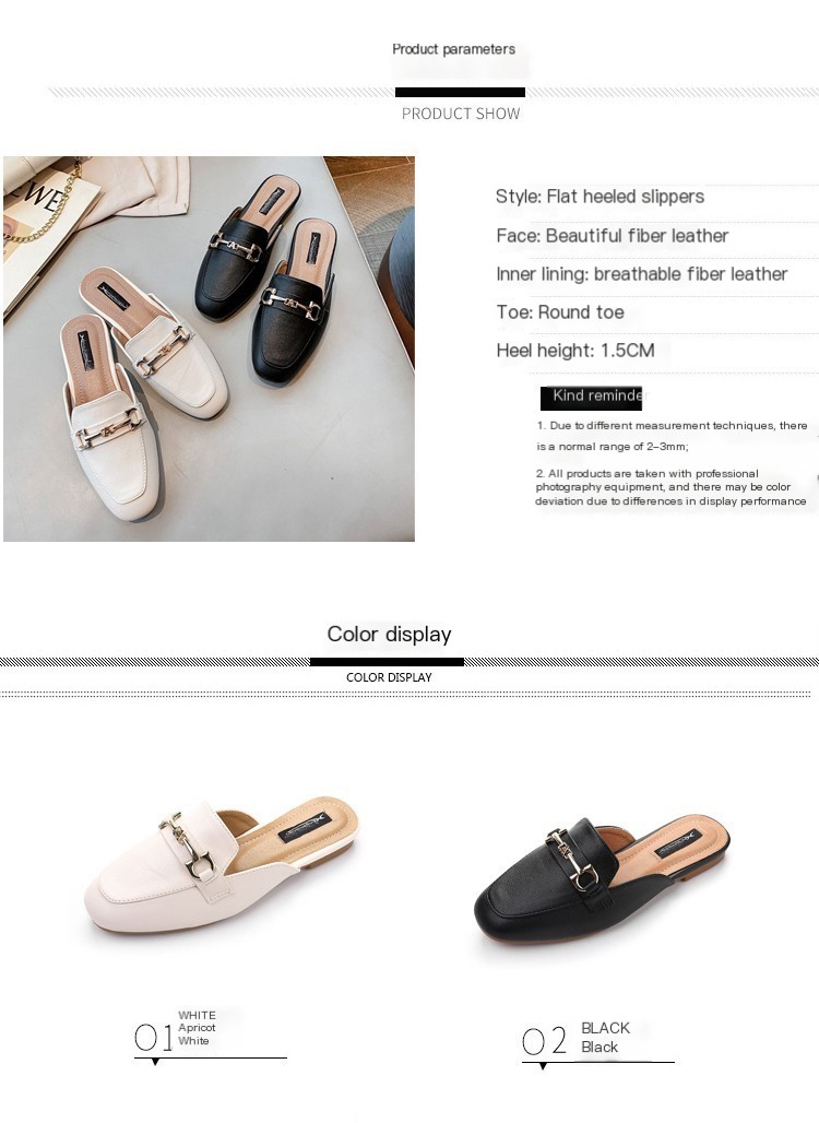 Backless Slip-On Sandals 1
