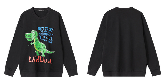 Dinosaur Sweater Side View