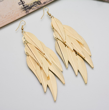 Black Leaf Earrings