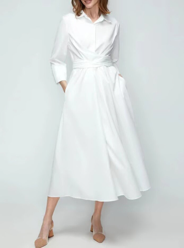 V-neck Long Dress Image 3