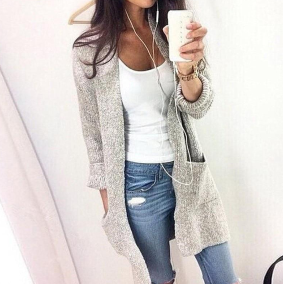 Women Winter Sweater Soft Knitted Coat
