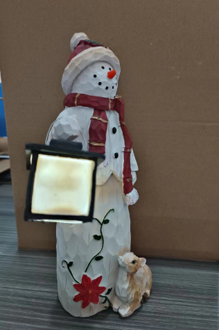 Luminated Solar Lantern Snowman