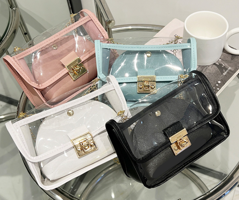 Transparent Jelly Shoulder Bag White Color