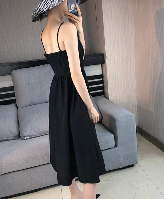 French Elegant Dress Black