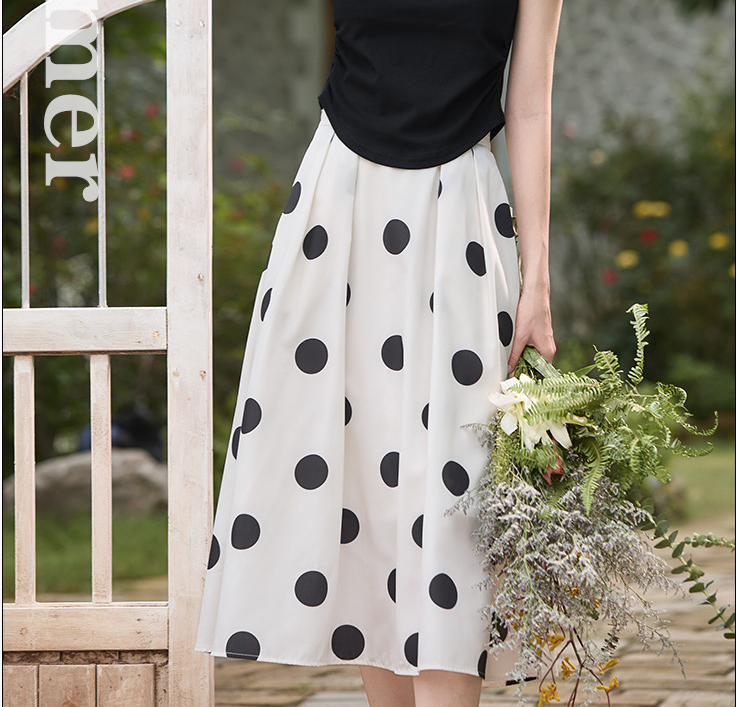 High Waist Anti-exposure Pleated Midi Skirt 5