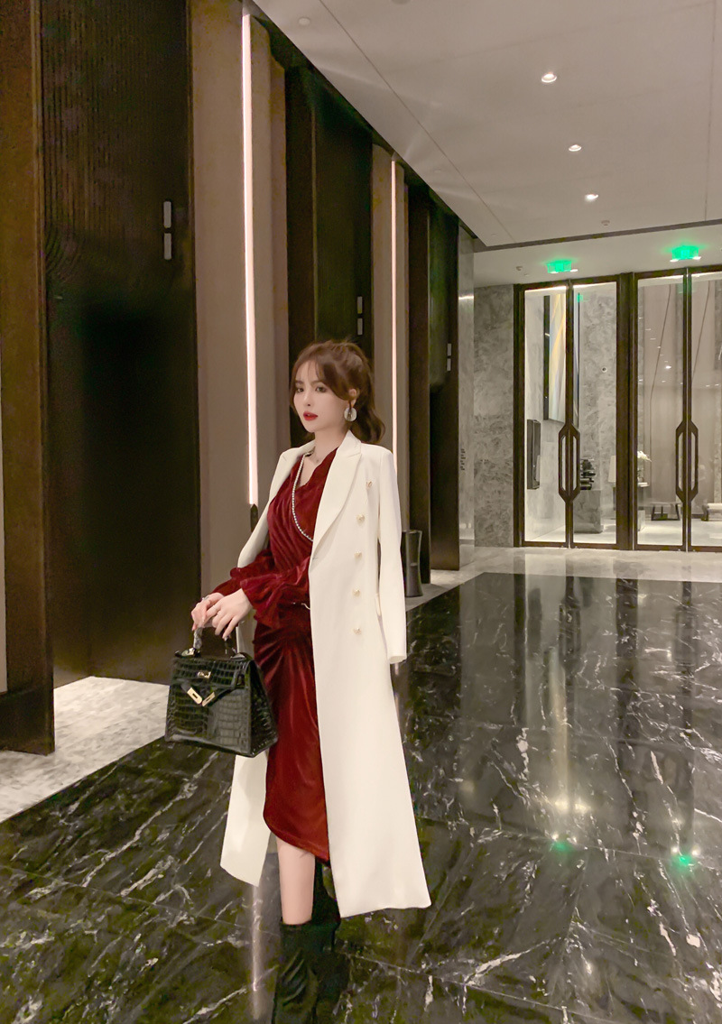 White Trench Coat Image 9