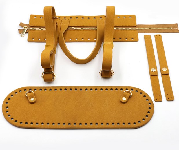 Coffee PU Leather Backpack