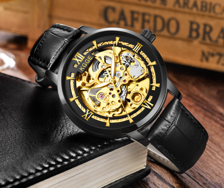 Stylish Hollow Mechanical Watch Details