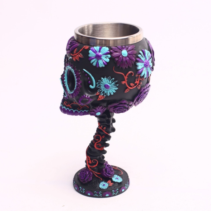 Purple Skeleton Goblet