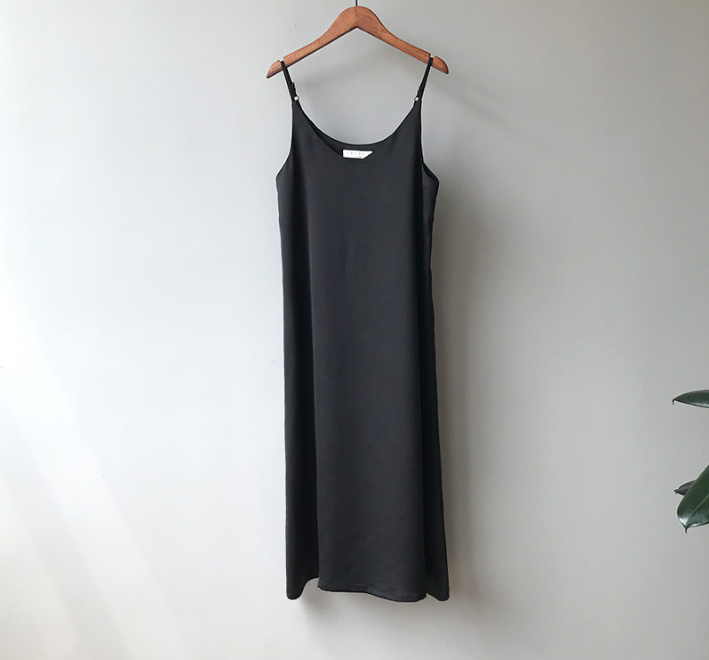 Silk Satin Chiffon Dress Image 3