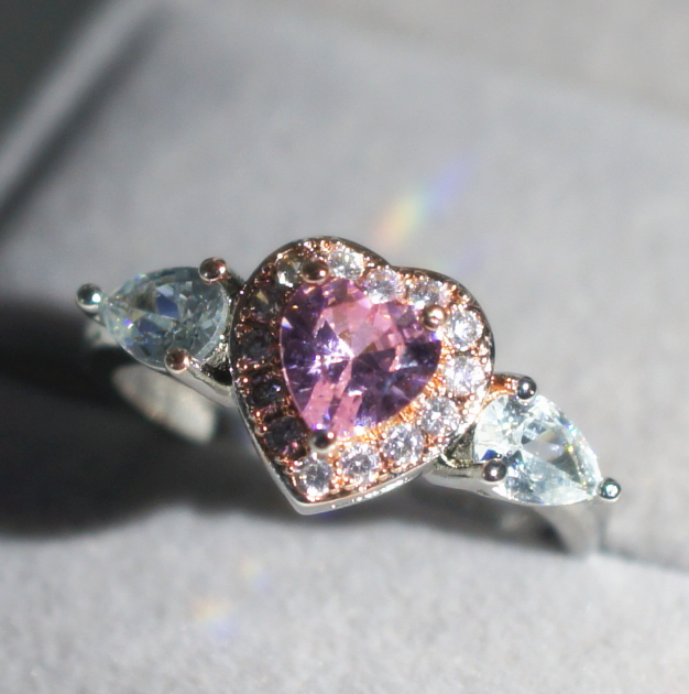 Pink Heart Ring Image 2