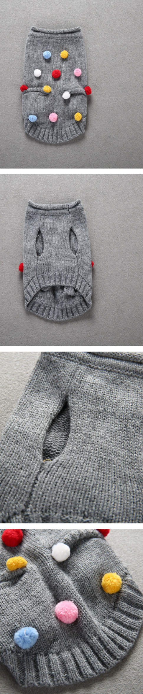Pet Sweater Gray