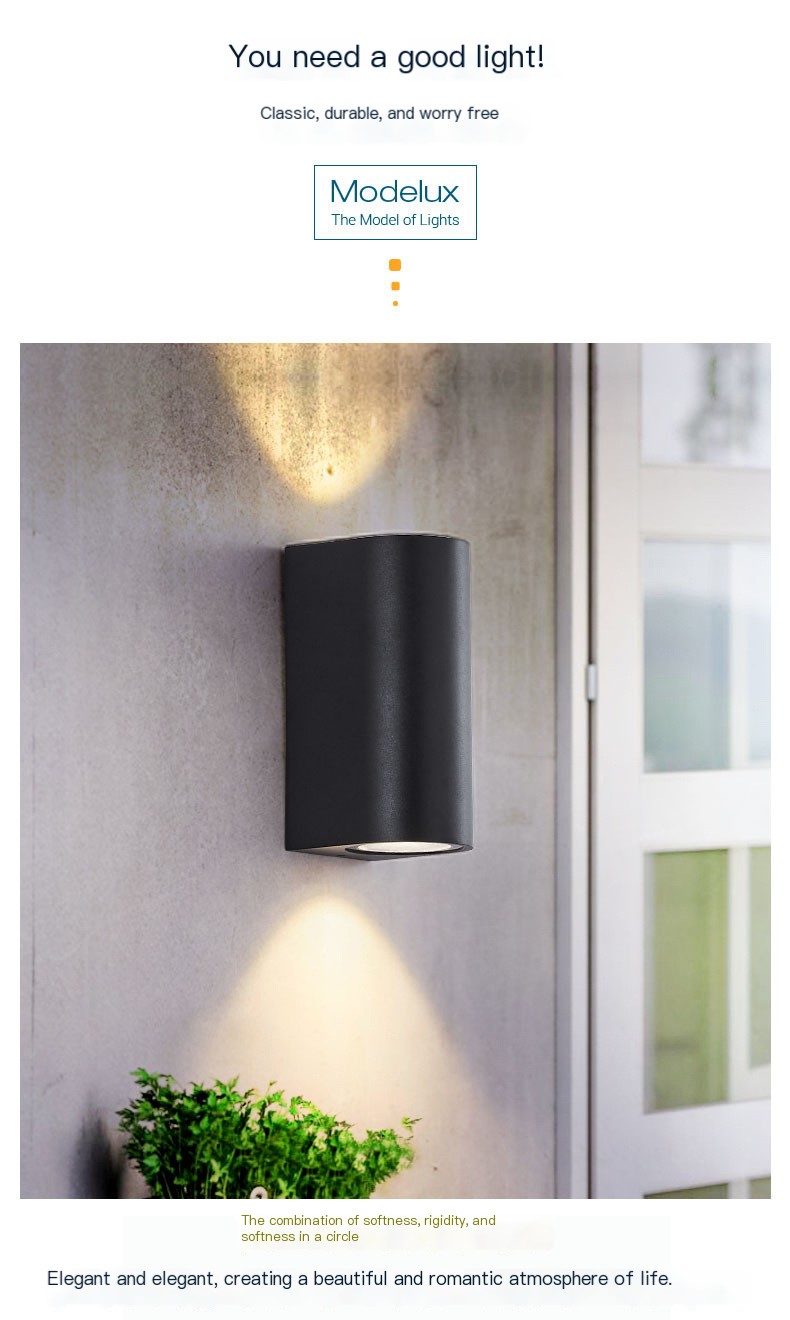 Outdoor Double-Headed Wall Lamp 3