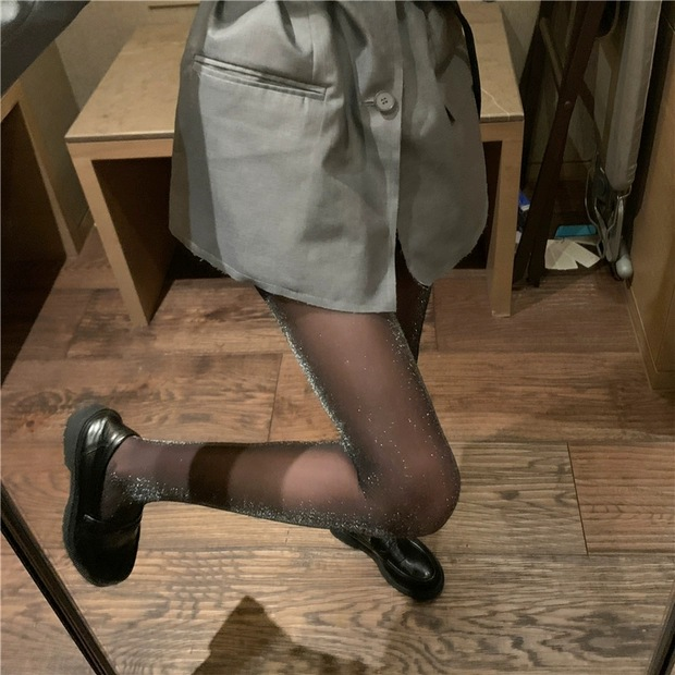 Colorful Silver Thread Pantyhose 3