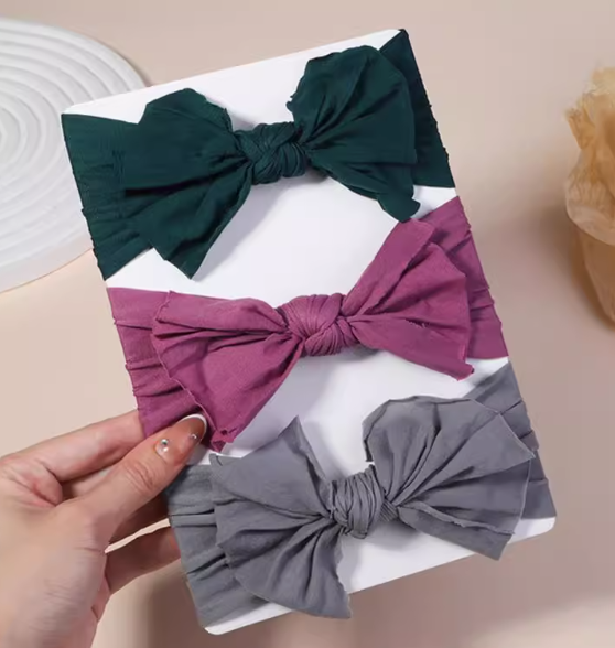 3Pcs/Lot Cable Knit Baby Headbands for Children Elastic Baby Girls Turban Kids Hair Bands Newborn Headwrap Baby Hair Accessories