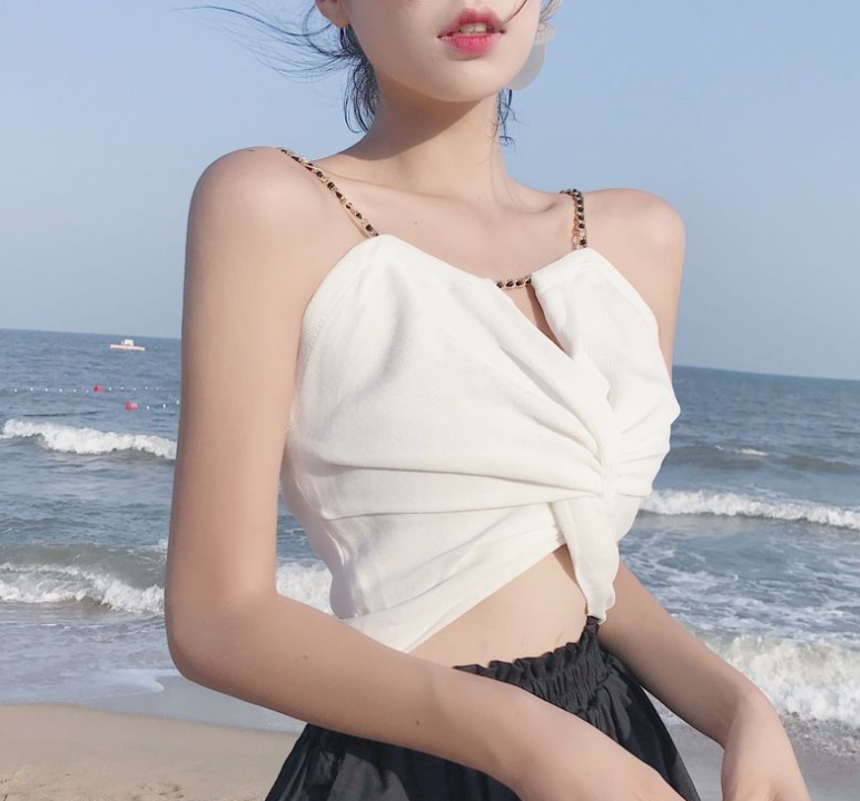 Knot Chain Camisole White