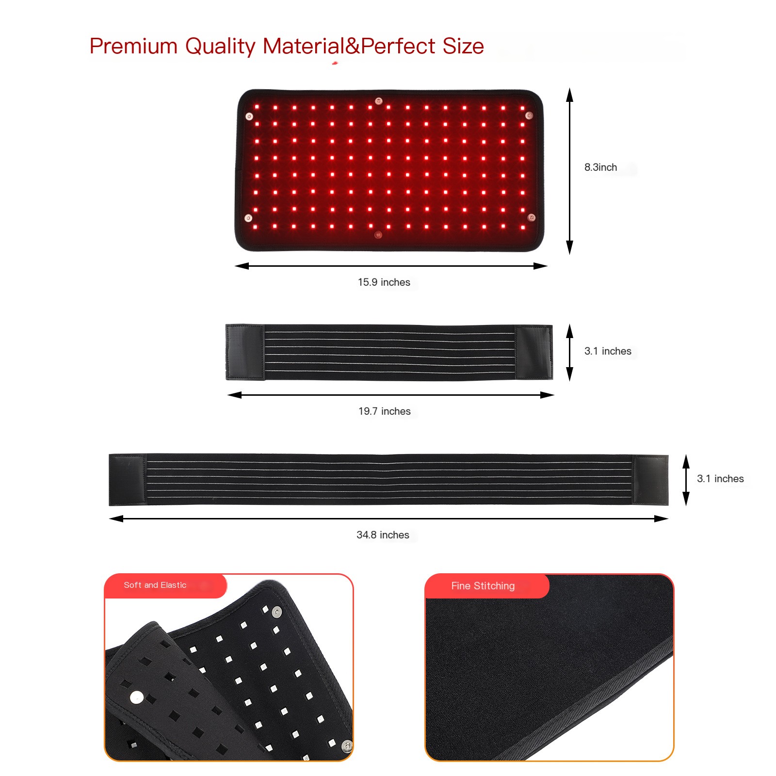 LED Light Therapy Infrared Belt