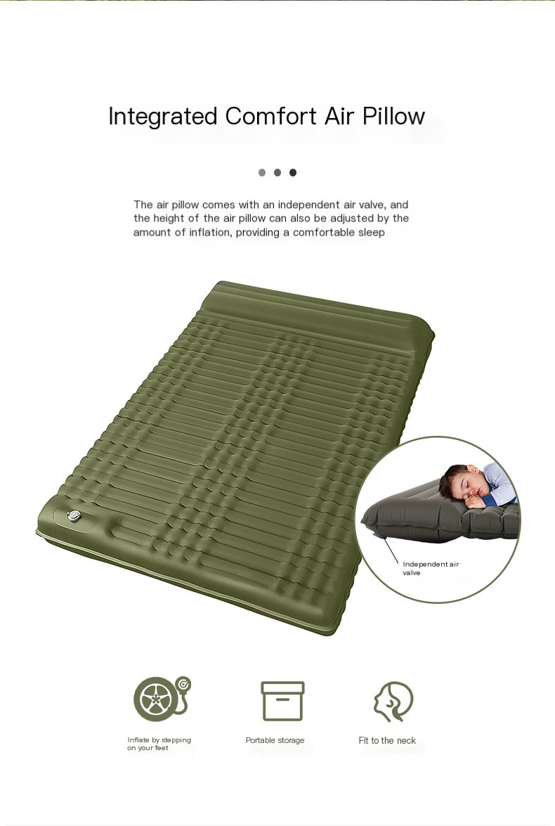 Camping mattress detail