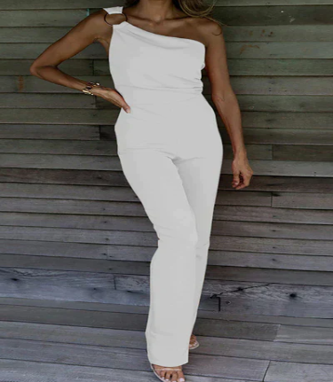 WOLFF rückenfreier ärmelloser Jumpsuit