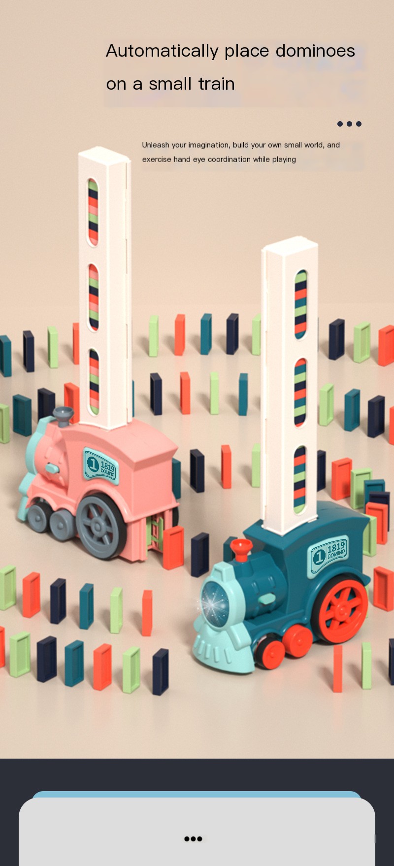 Electric Domino Train Toy