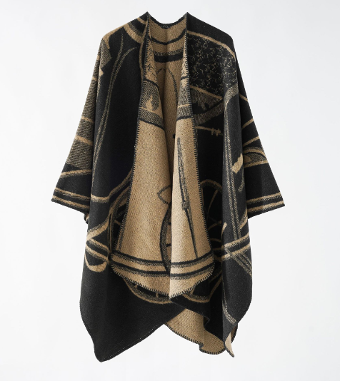 WOLFF Elegant Cardigan - Red Black