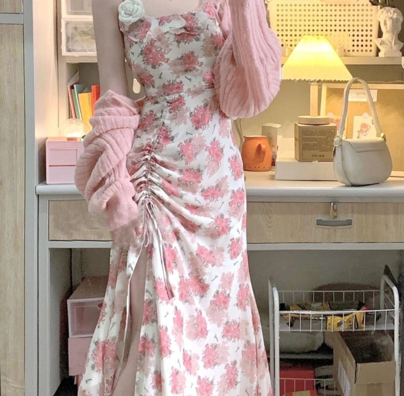 Floral Chiffon Dress 3