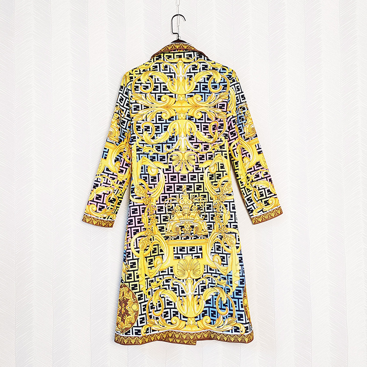 Vintage Printed Fashion Coat 7