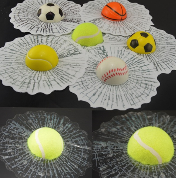 3D Crazy Tennis Ball Sticker 1