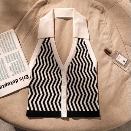 Striped Sleeveless Shirt Pink