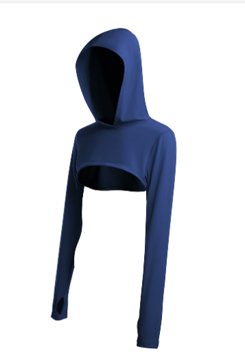 Seamless Fitness Leggings and Hooded Top Set Image 4