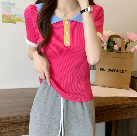 Stylish Knitted T-shirt Green