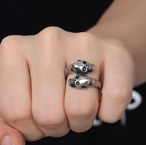 S925 Silver Retro Adjustable Ring 3