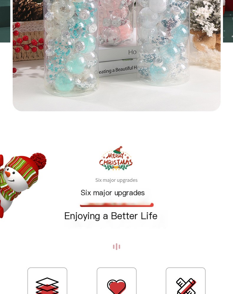 Colorful Christmas Ornaments