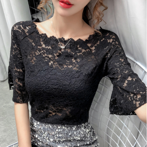 Off-the-Shoulder Chiffonoberteil - Pink