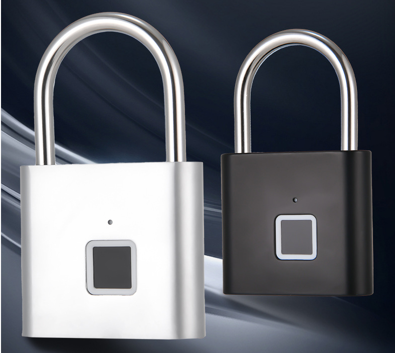 Fingerprint Padlock - Silver