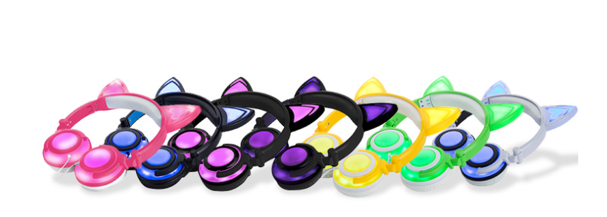 Cat Ear Headphones - Colors Available