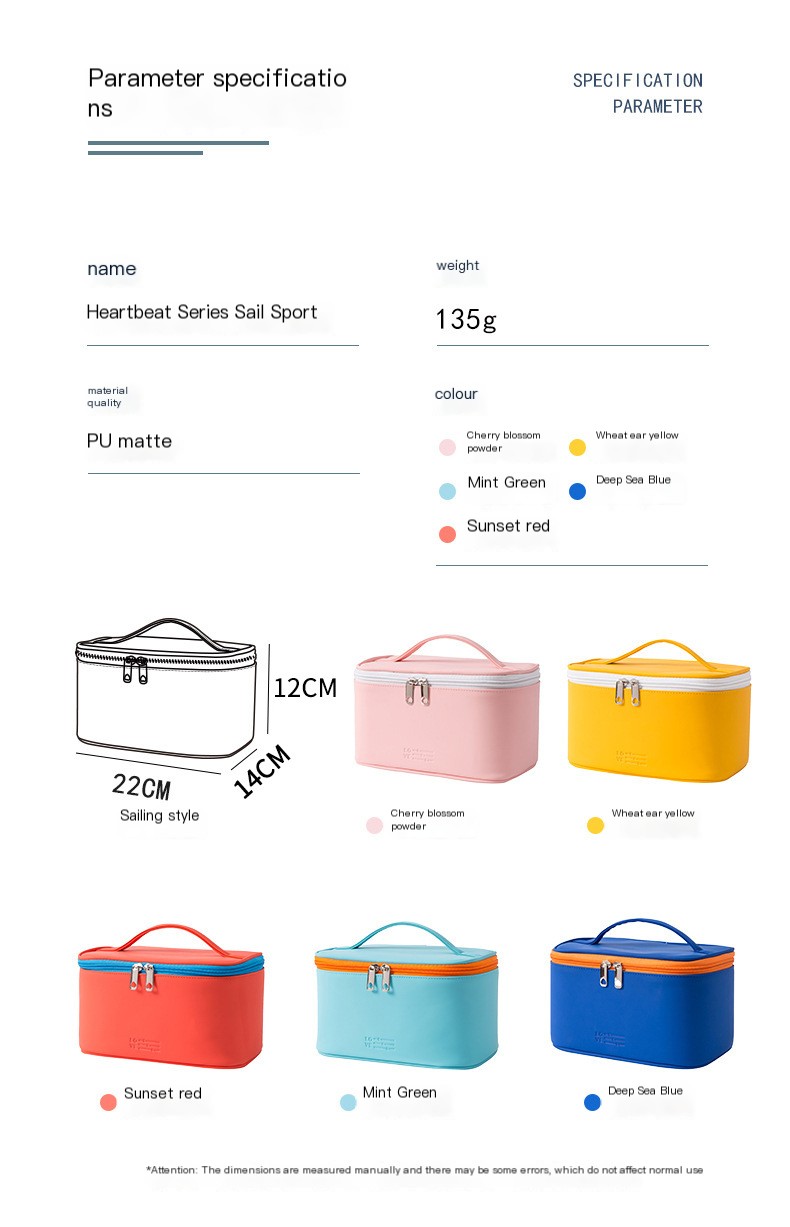 Korean Version PU Waterproof Cosmetic Bag 1