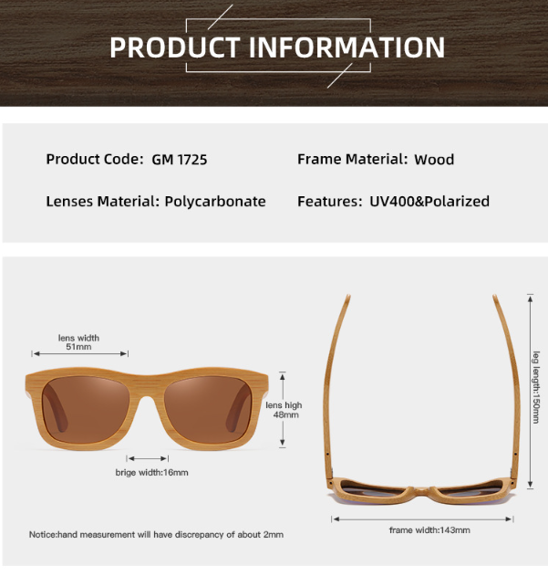 Bamboo Wood Sunglasses