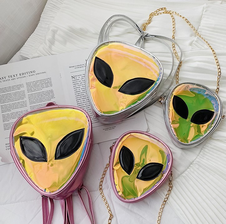 Alien Laser Transparent Shoulder Bag