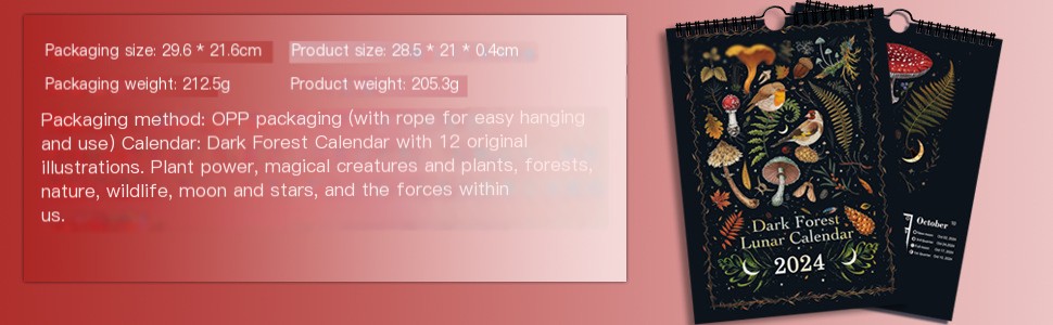 Dark Forest Lunar Calendar