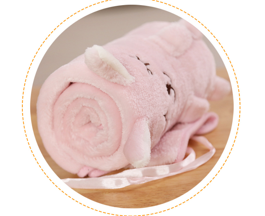 Animal Shape Blanket Pink