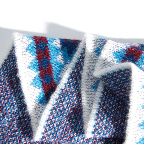 Contrast Print Zip-Up Long Bodysuit Detail