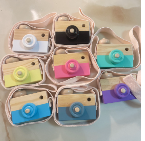Colorful Wooden Toy Camera
