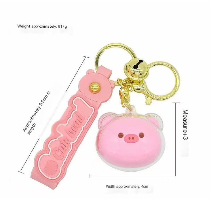 Cute Big Head Cartoon Animal Keychain