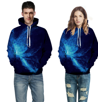 Men's Casual 3D Print Graphic Hoodie