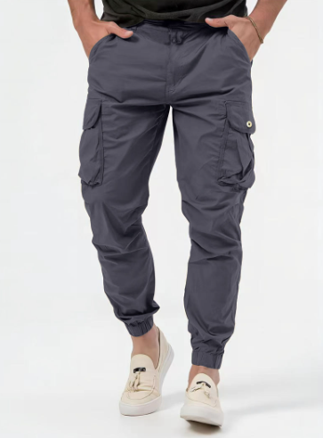 LUCAS Cargo Pants in Black