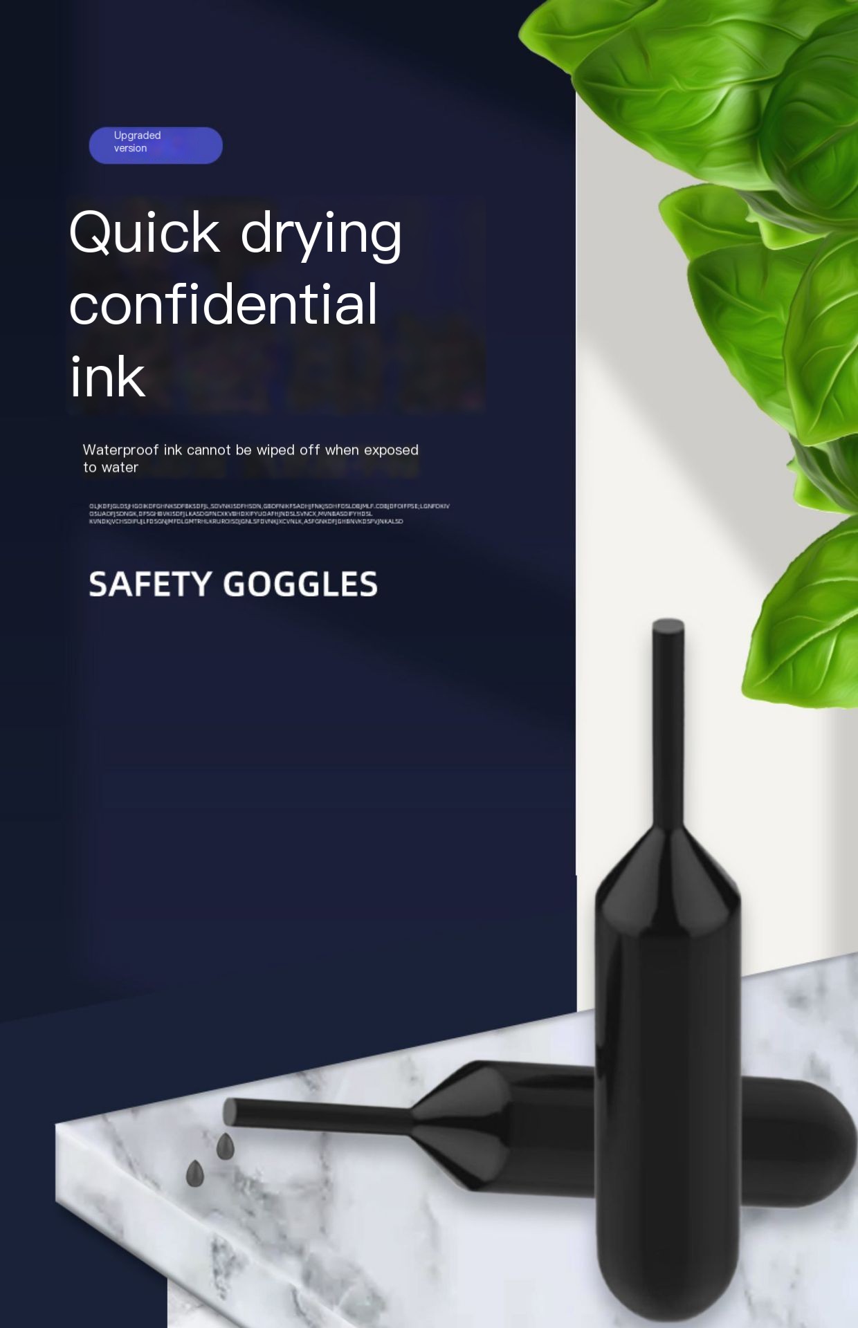 Fast-drying light-sensitive ink