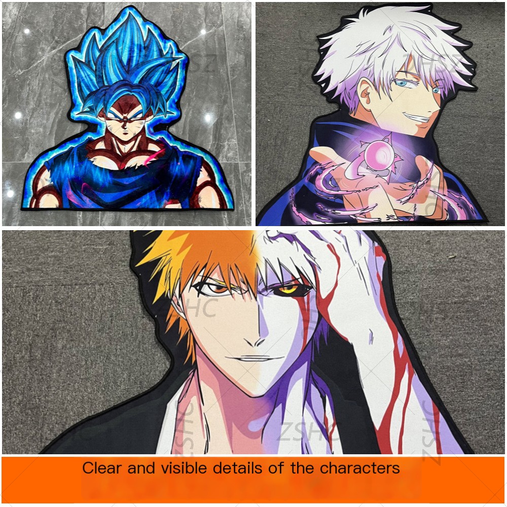 ONE PIECE Portgas·D· Ace Manga Irregualr Soft Carpets for Living Room Cartoon Rug Doormat Home Deco Children Kids Birthday Gift