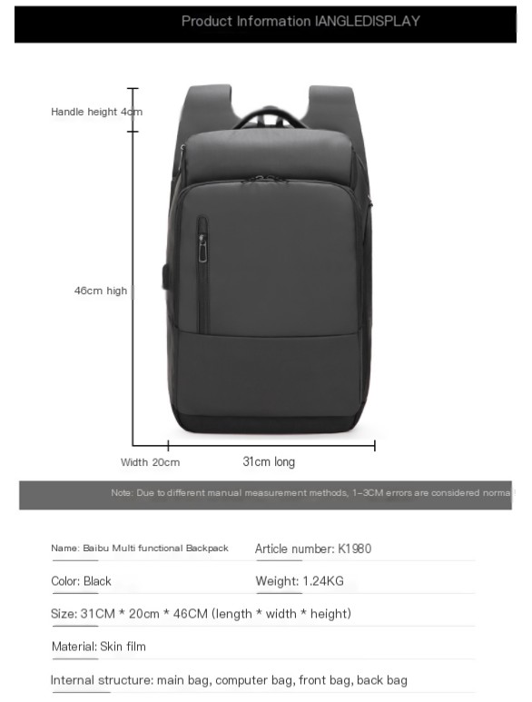 Large Capacity Backpack